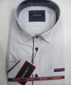 Koszula Męska Krótki Rękaw KK0282 1 KOLOR L-3XL (BAWEŁNA)