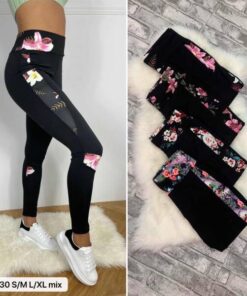 Legginsy Damskie 1830 MIX WZÓR S/M-L/XL